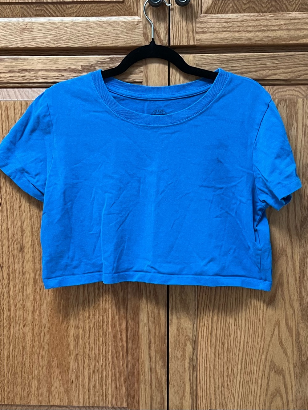 Urban Outfitters Bright Blue Cropped Tee, GUC, Size M-M